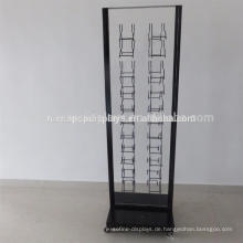 Dekorationsmaterial Einzelhandel Ausstellungsraum Metall Acryl Werbebodenfliesen Musterstein Display Racks